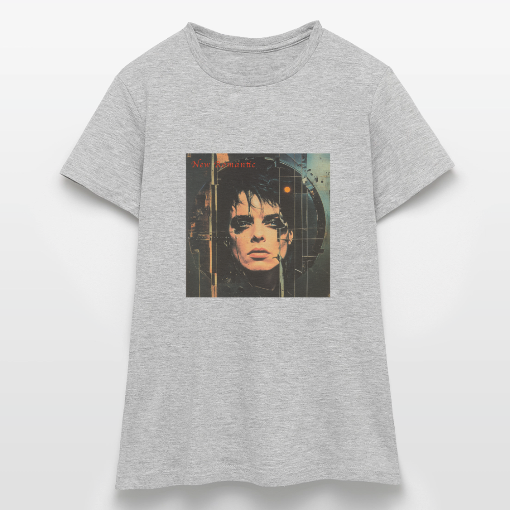 New Romance, T-shirt dam - gråmelerad