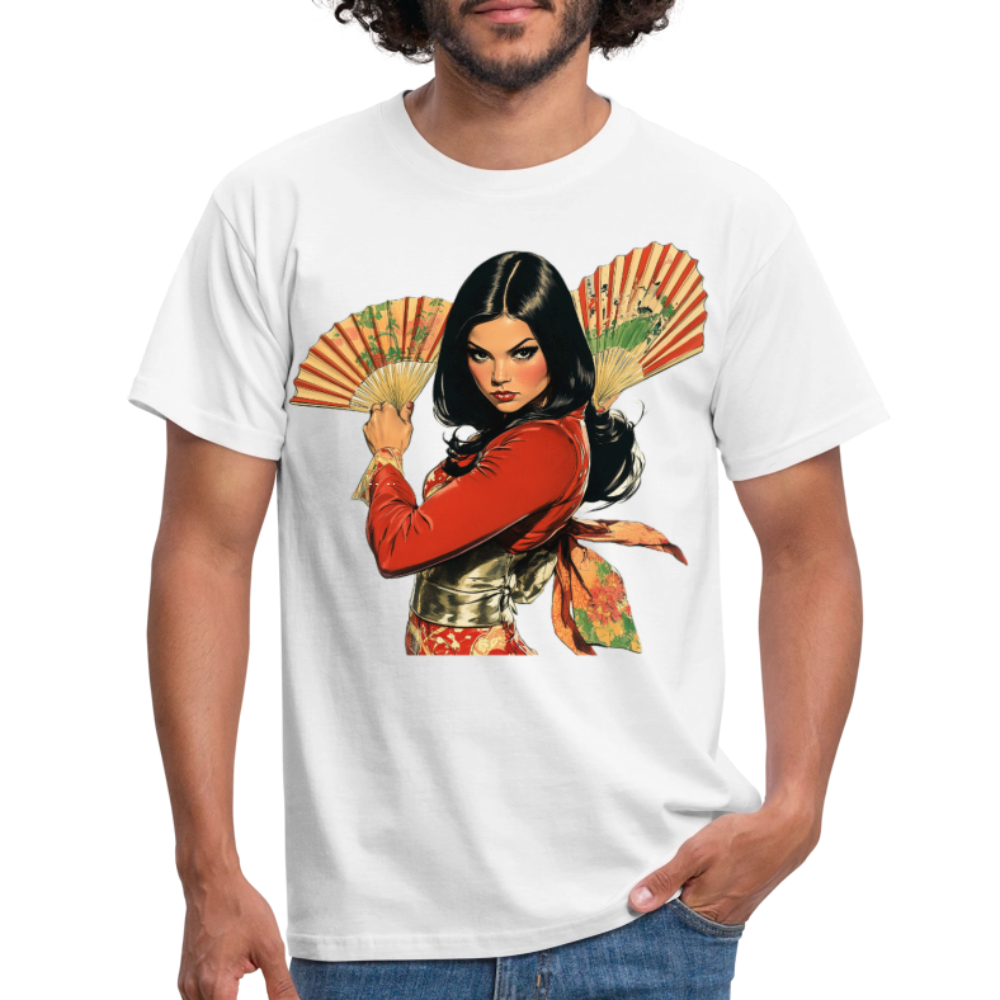 Dansen med Solfjädrar: Vindens krigare, T-shirt herr - vit