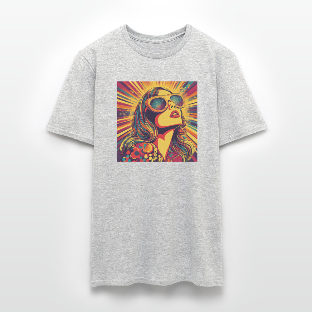 Disco Fever, T-shirt herr - gråmelerad