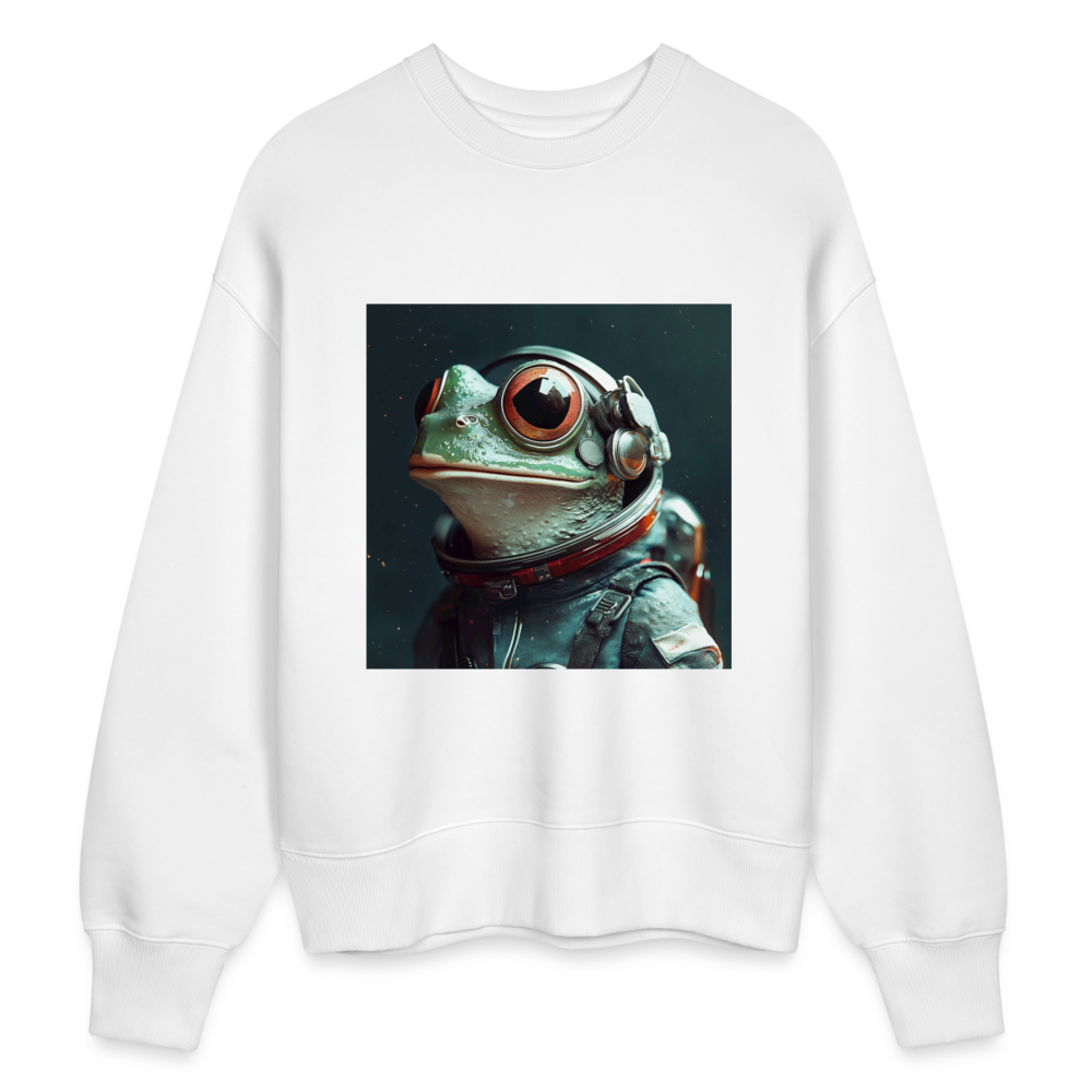 AstroFrog Amazonas, Ekologisk oversizetröja RADDER unisex från Stanley/Stella - vit