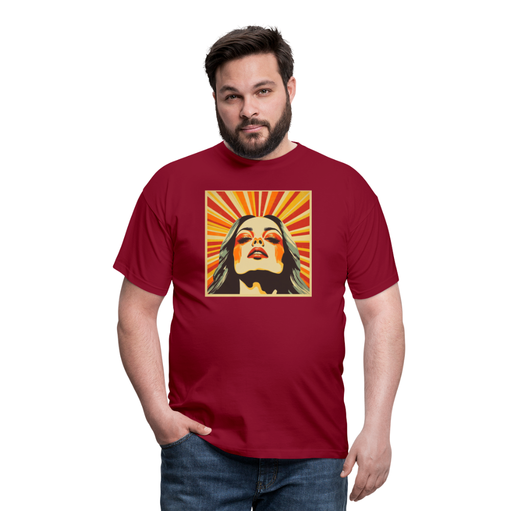 Dagens Första Strålar, T-shirt herr - tegelröd
