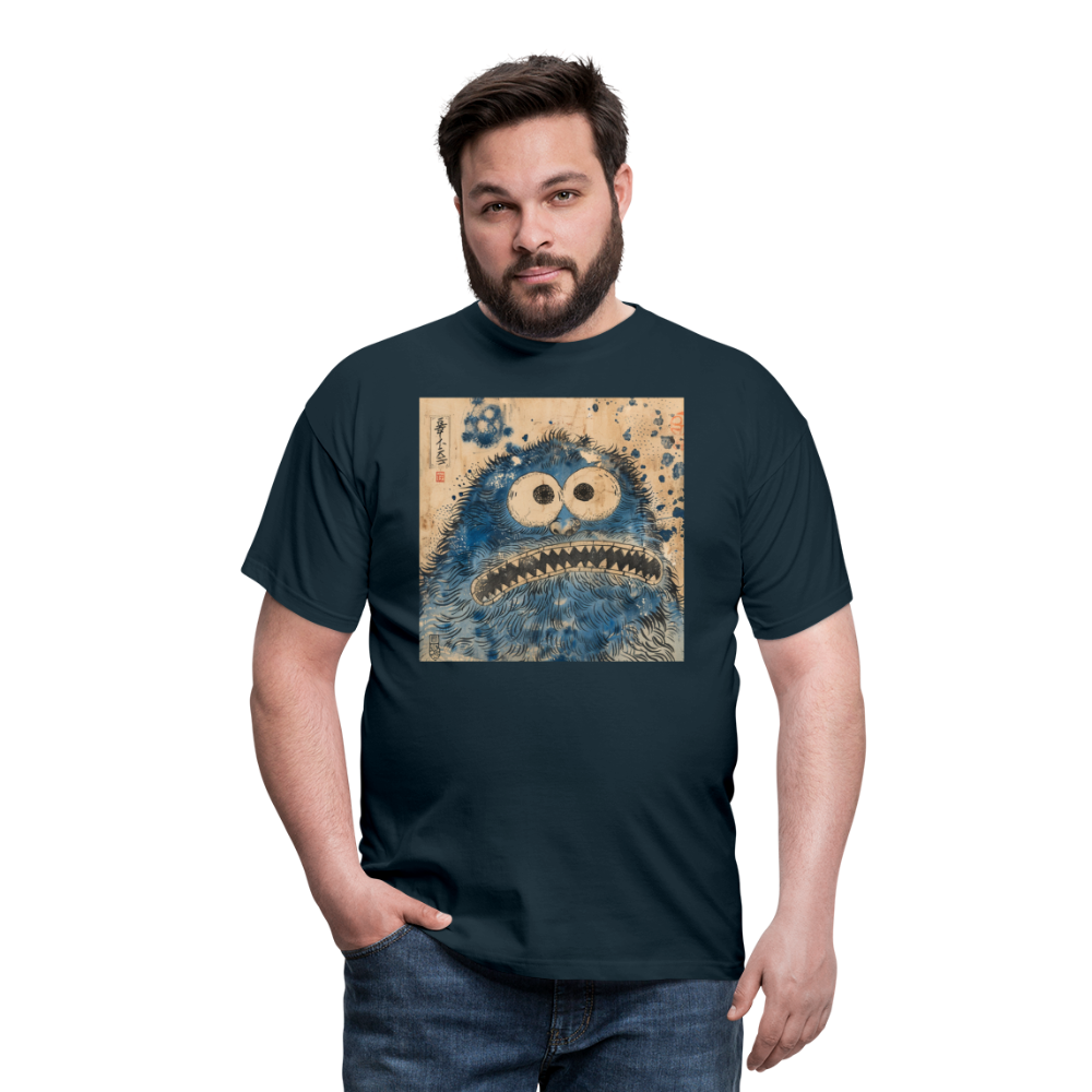 Uramiko ramlar i floden, T-shirt herr - marinblå