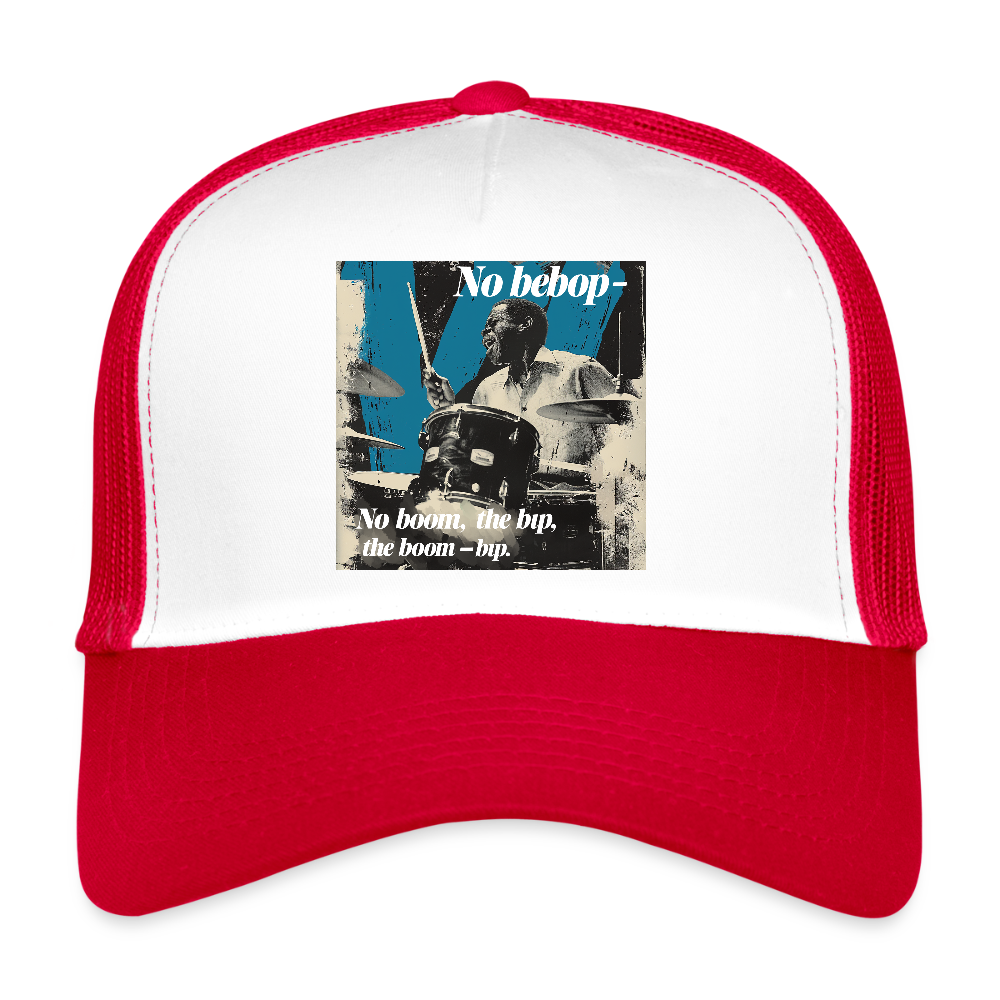 Push It Bebop, Trucker Cap - vit/röd