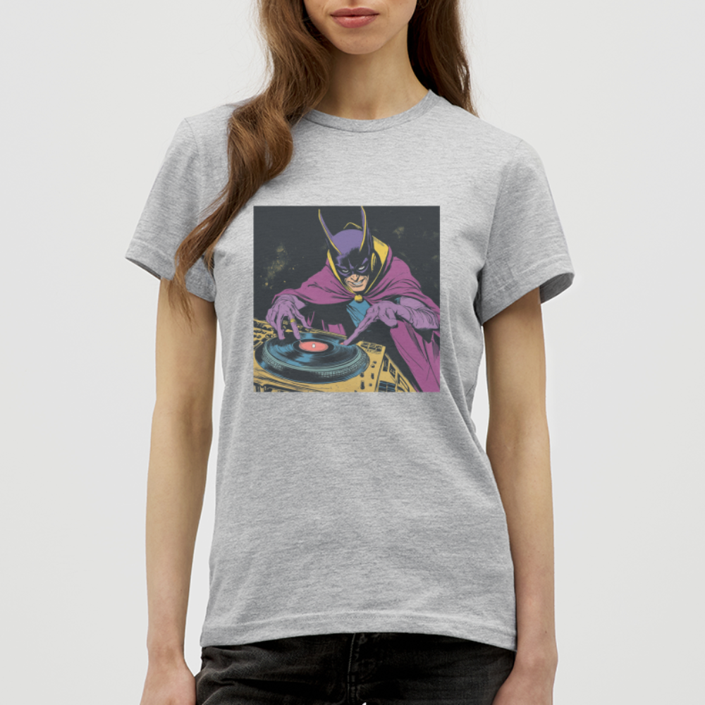 Purple Pulse, T-shirt dam - gråmelerad