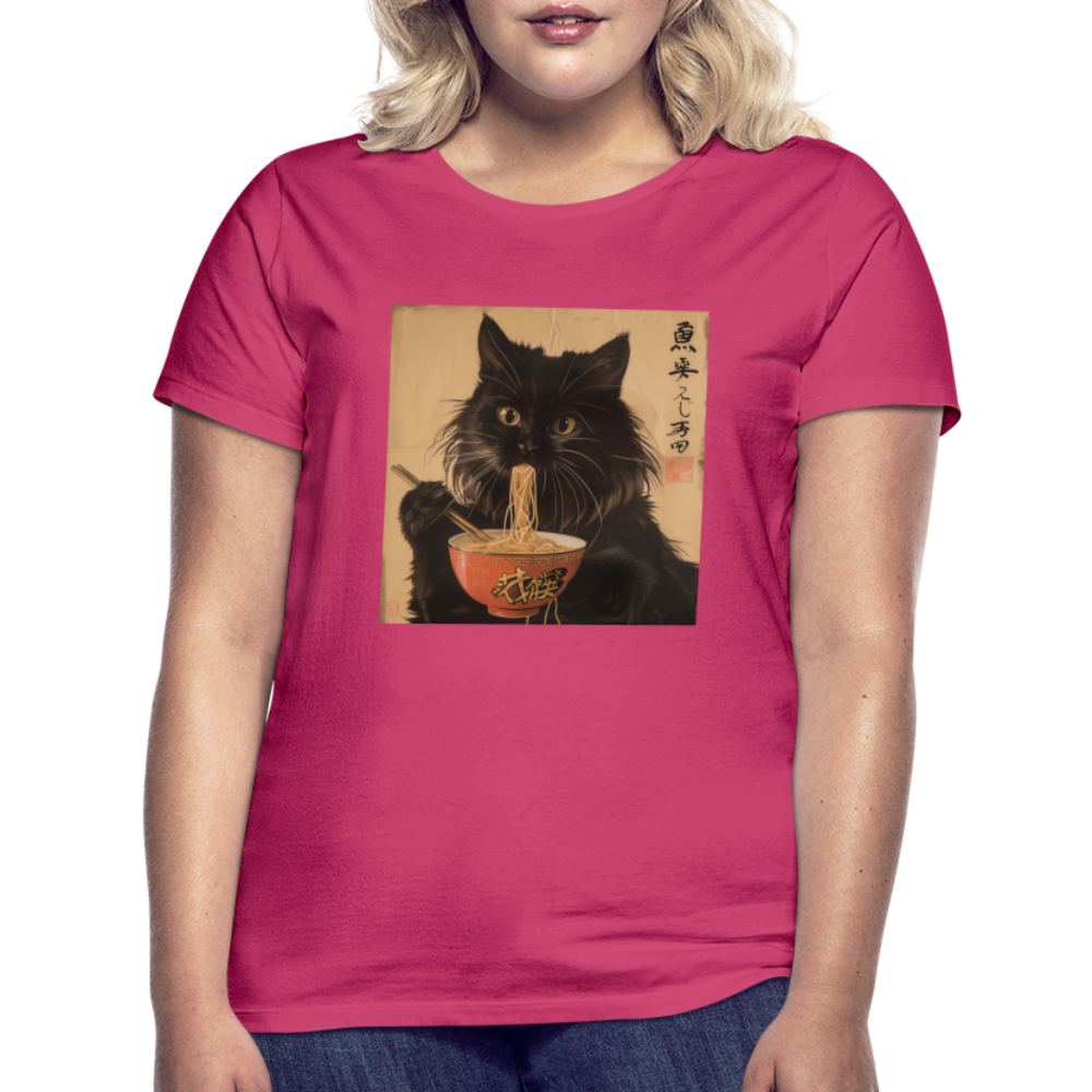 Kejsarens Katt och Ramens Hemlighet, T-shirt dam - azalea
