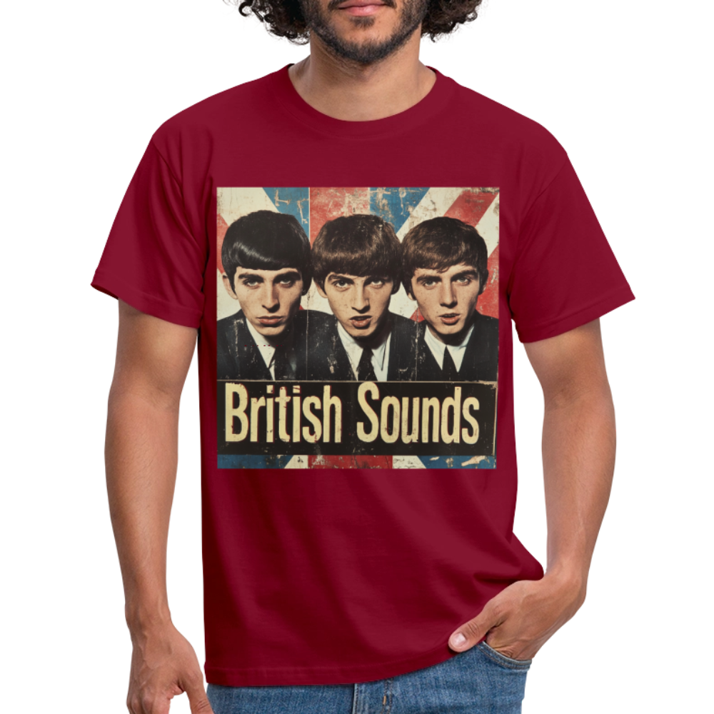 British sounds 1965, T-shirt herr - tegelröd