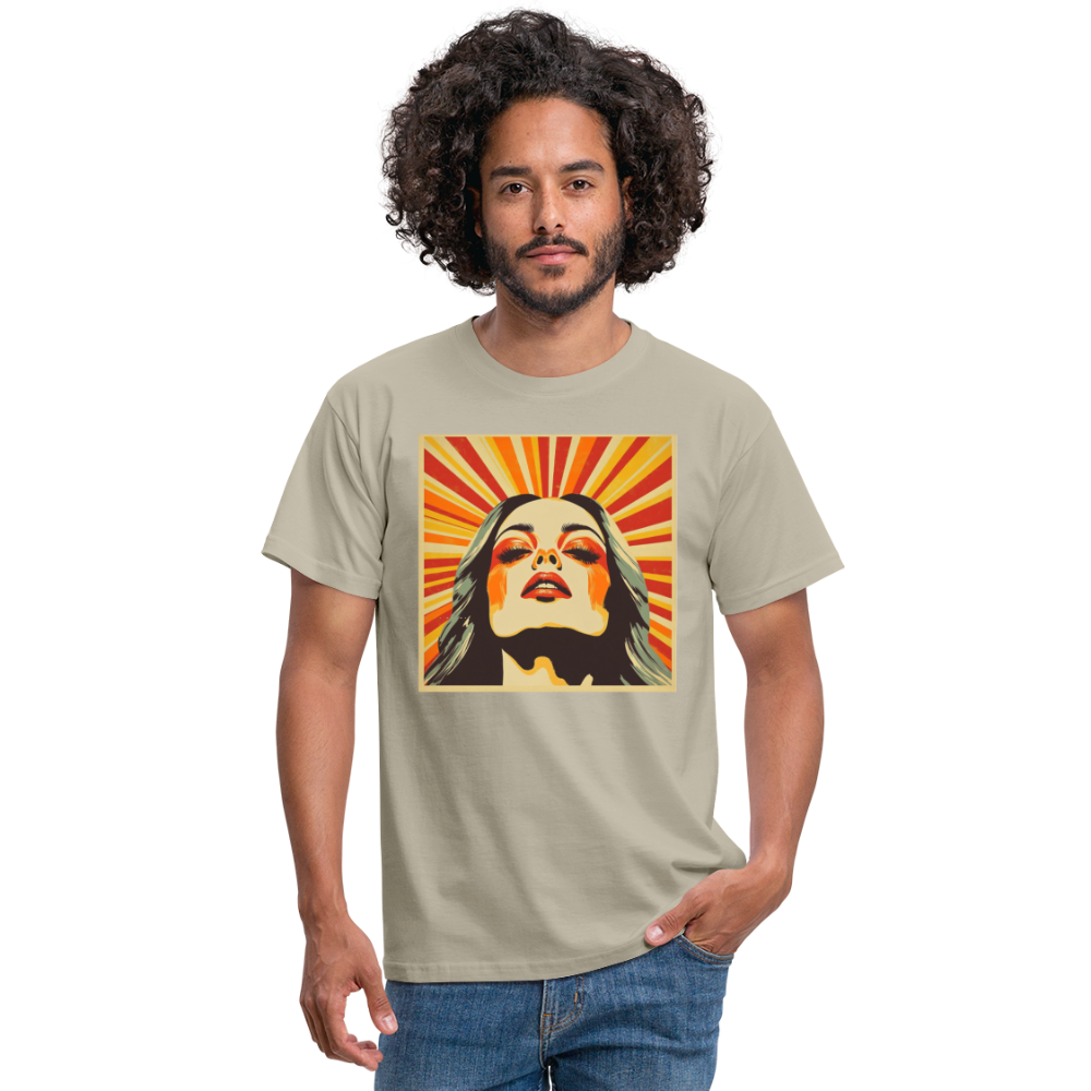 Dagens Första Strålar, T-shirt herr - sandbeige