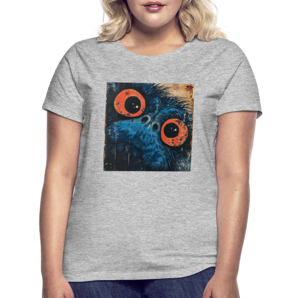 Den blå vännen, T-shirt dam - gråmelerad