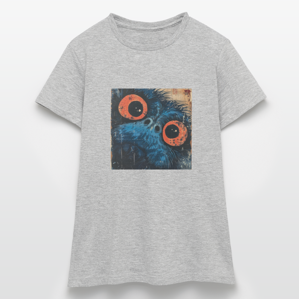 Den blå vännen, T-shirt dam - gråmelerad