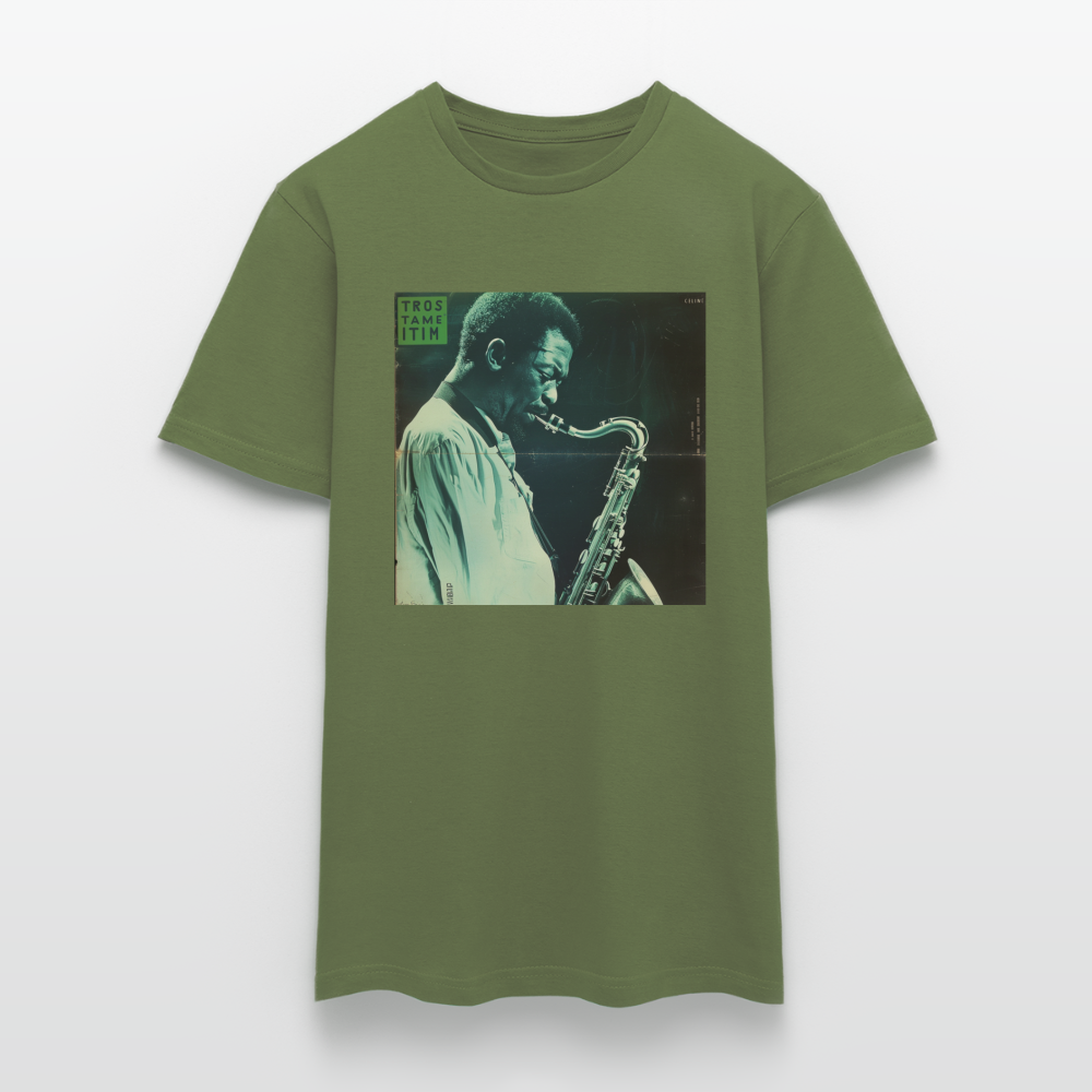 Gåtfull figur i jazzens underground, T-shirt herr - Militärgrön