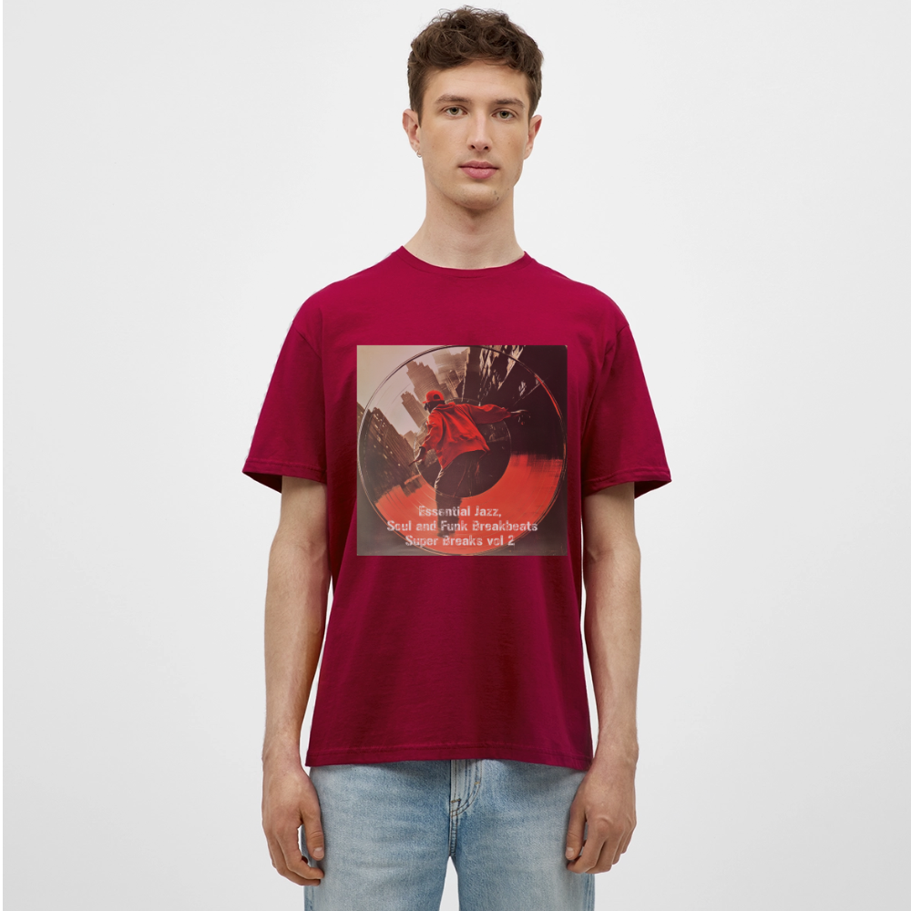 Super Breaks vol 2, T-shirt herr - tegelröd