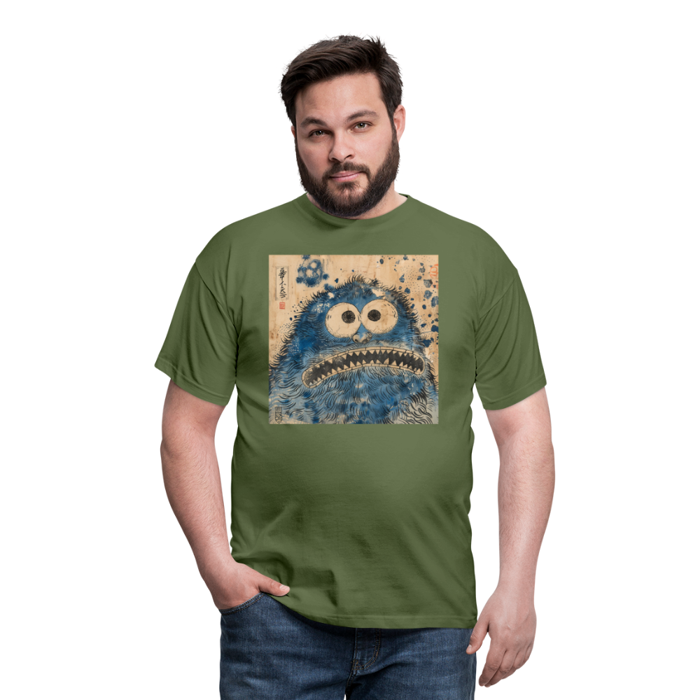 Uramiko ramlar i floden, T-shirt herr - Militärgrön
