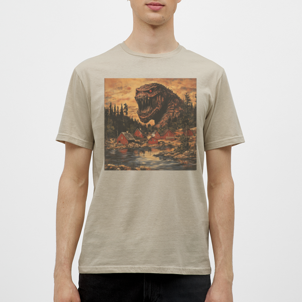 När Draken Vaknade vid Siljan, T-shirt herr - sandbeige