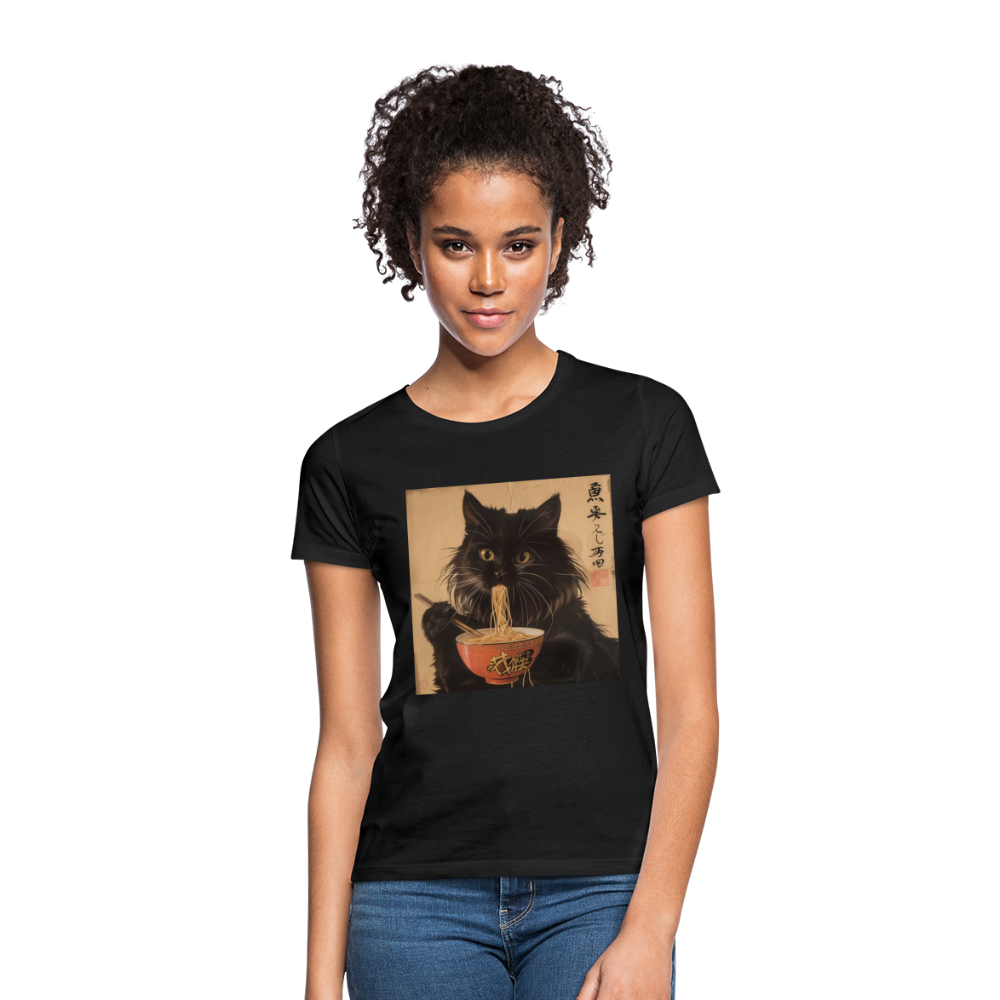 Kejsarens Katt och Ramens Hemlighet, T-shirt dam - svart