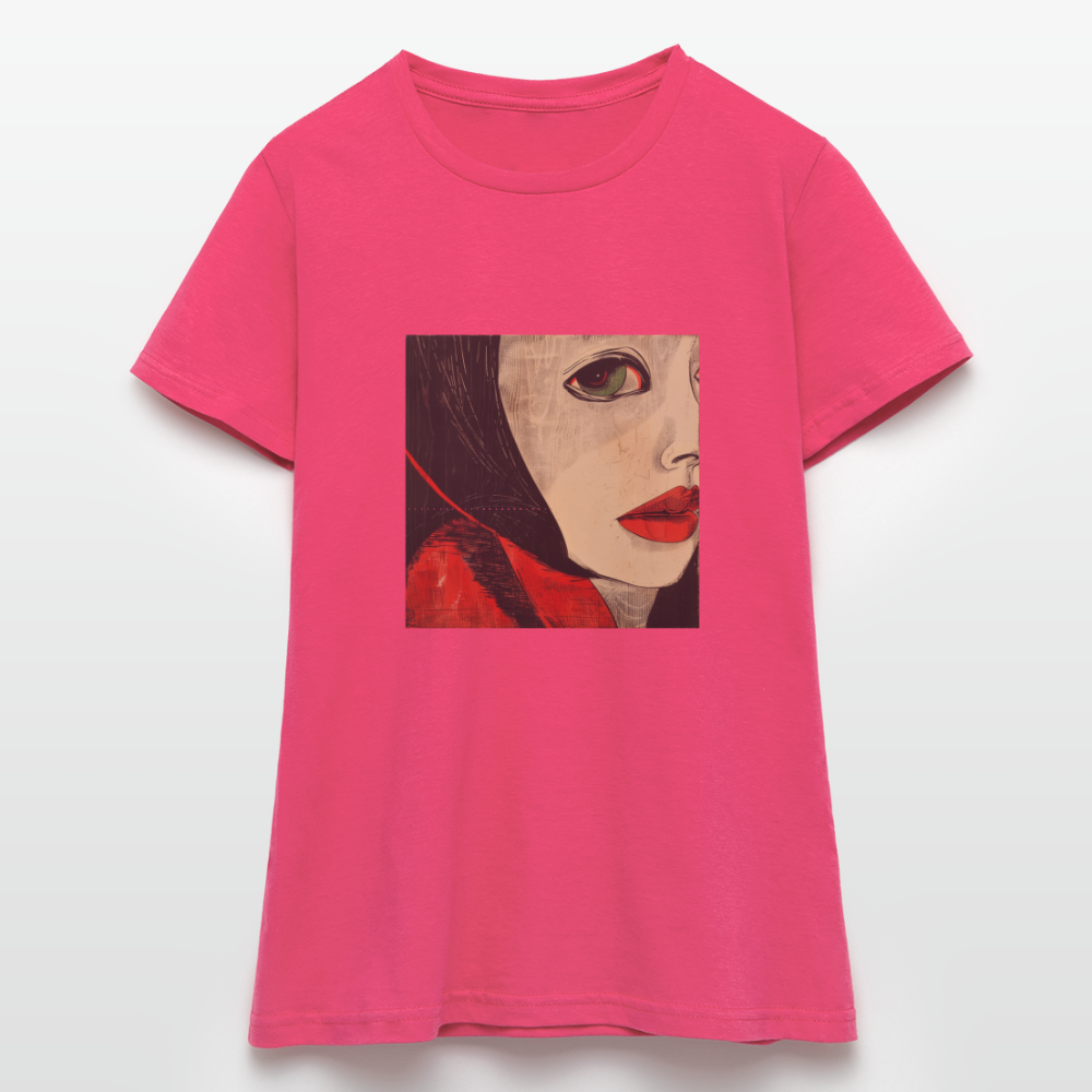 Fiskarfruns öga, T-shirt dam - azalea