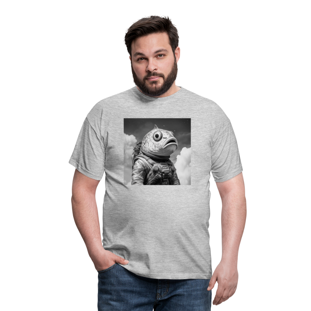 En ensam simtur i universum, T-shirt herr - gråmelerad
