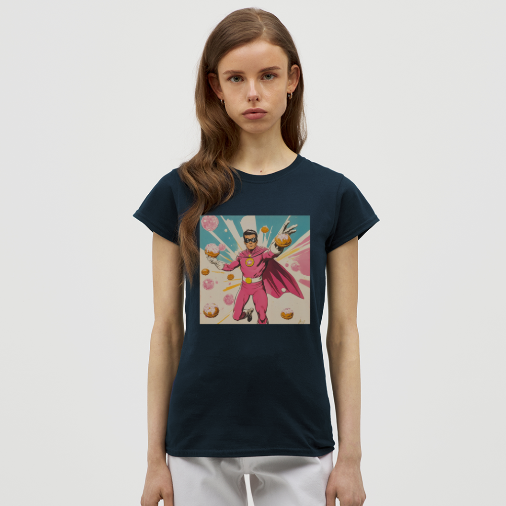Frosting-Fury, T-shirt dam - marinblå