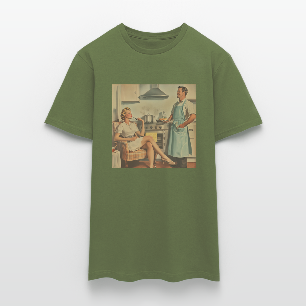 Äta bör man - annars dör man, T-shirt herr - Militärgrön