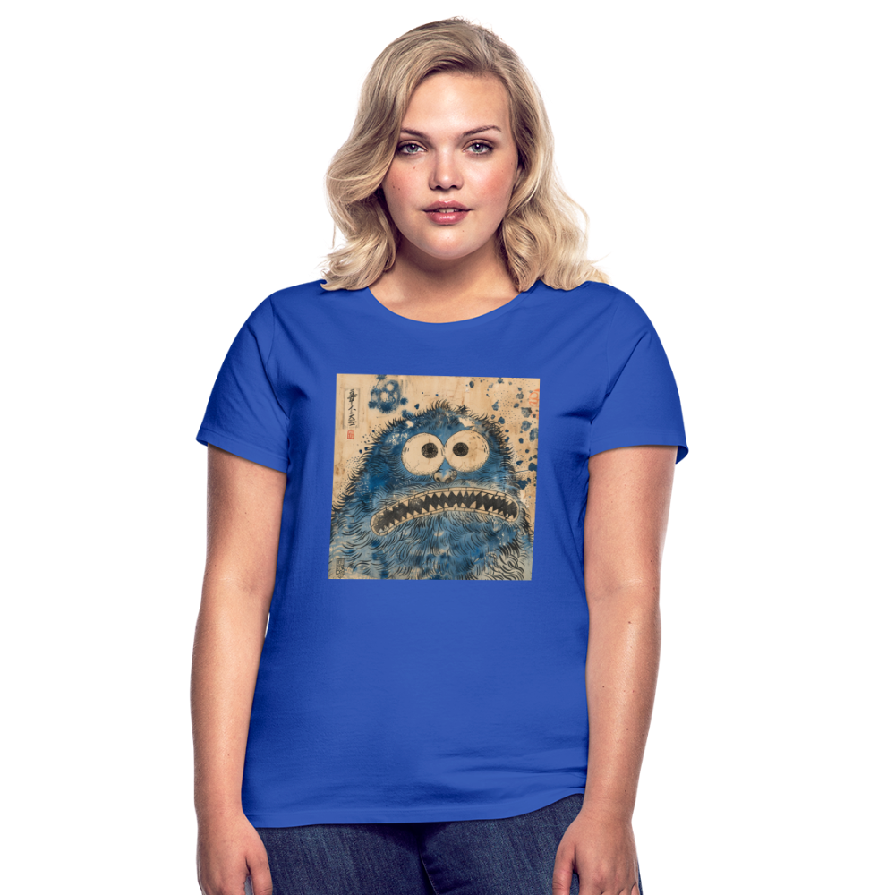 Uramiko ramlar i vattnet, T-shirt dam - royalblå