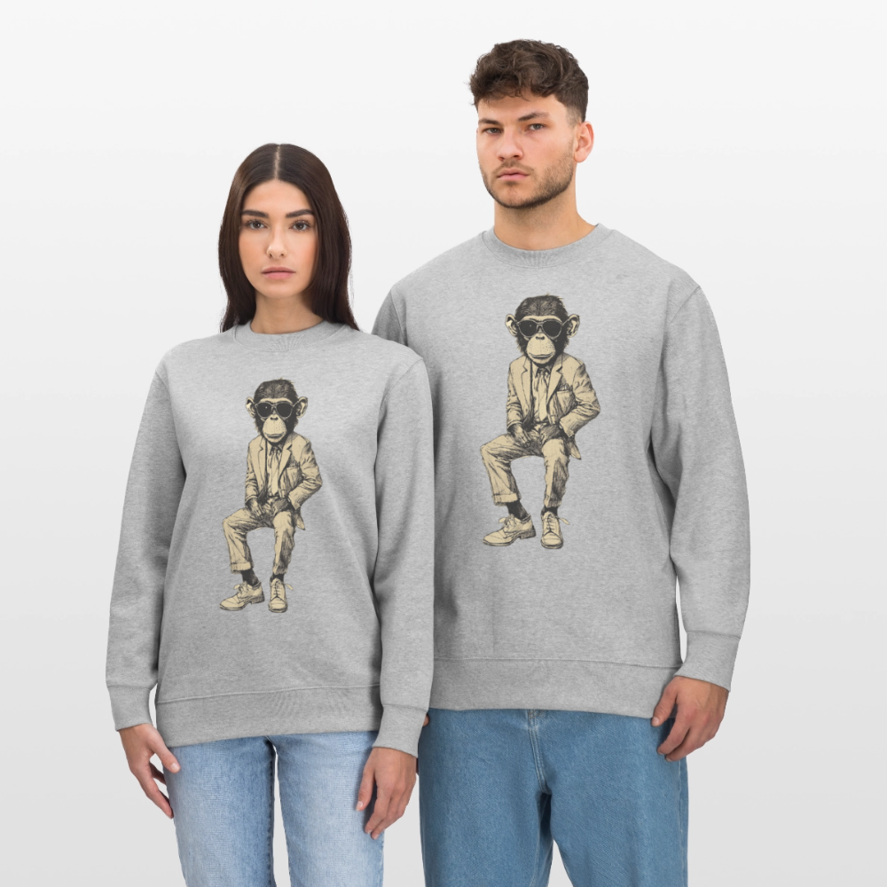Mod Monkey, Ekologisk sweatshirt CHANGER unisex från Stanley/Stella - gråmelerad