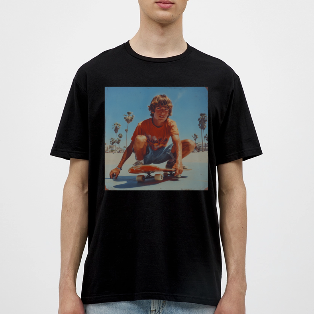 Sunset Vibes, 70s Style, T-shirt herr - svart