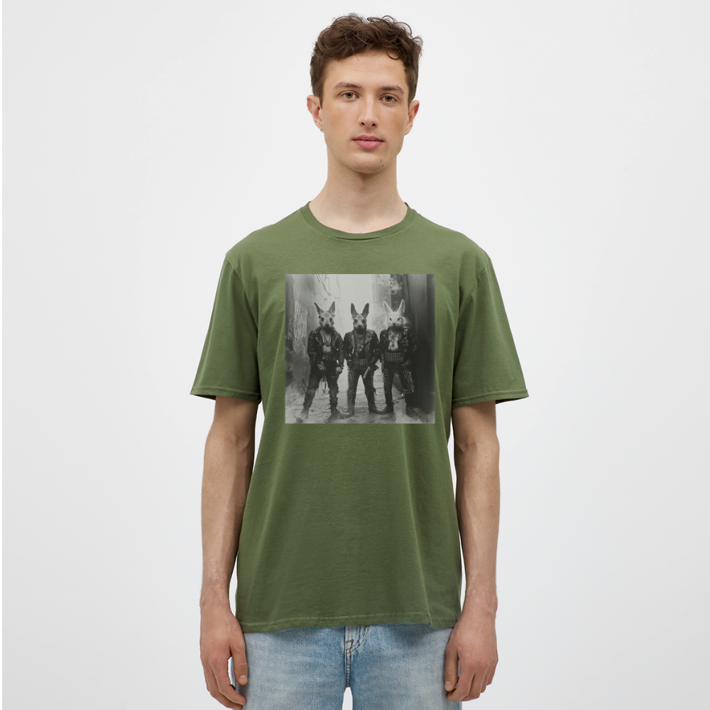 The Hare Raisers, T-shirt herr - Militärgrön