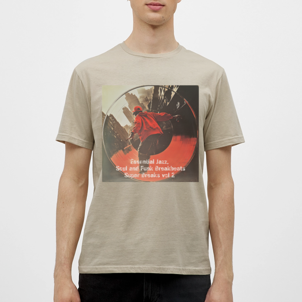 Super Breaks vol 2, T-shirt herr - sandbeige