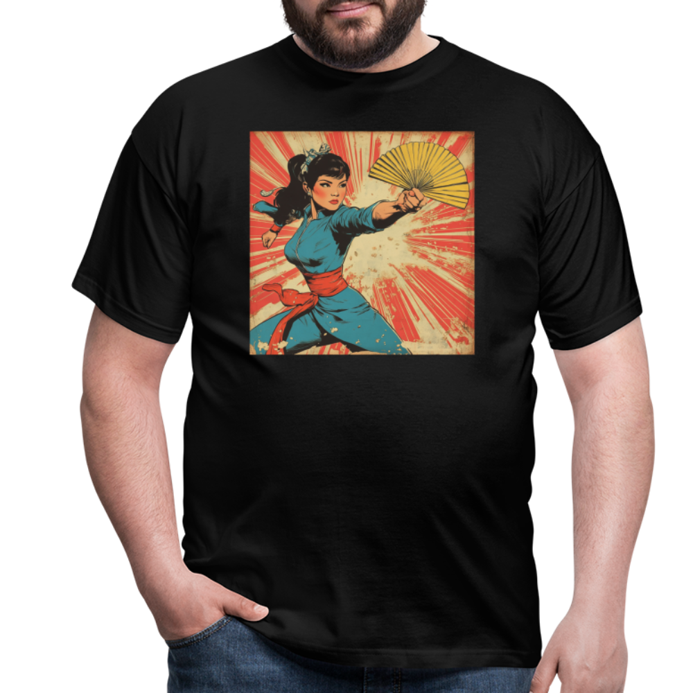 Solfjädern, T-shirt herr - svart