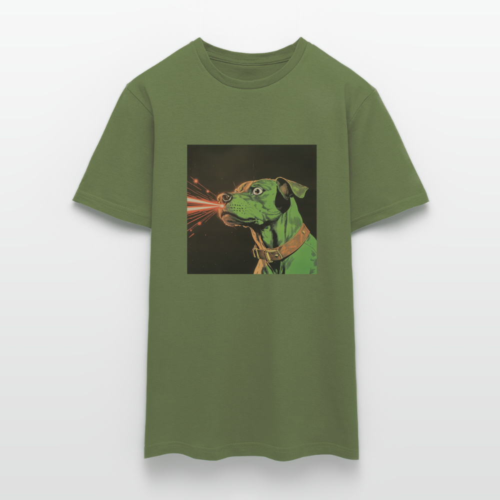 Strålhunden, T-shirt herr - Militärgrön