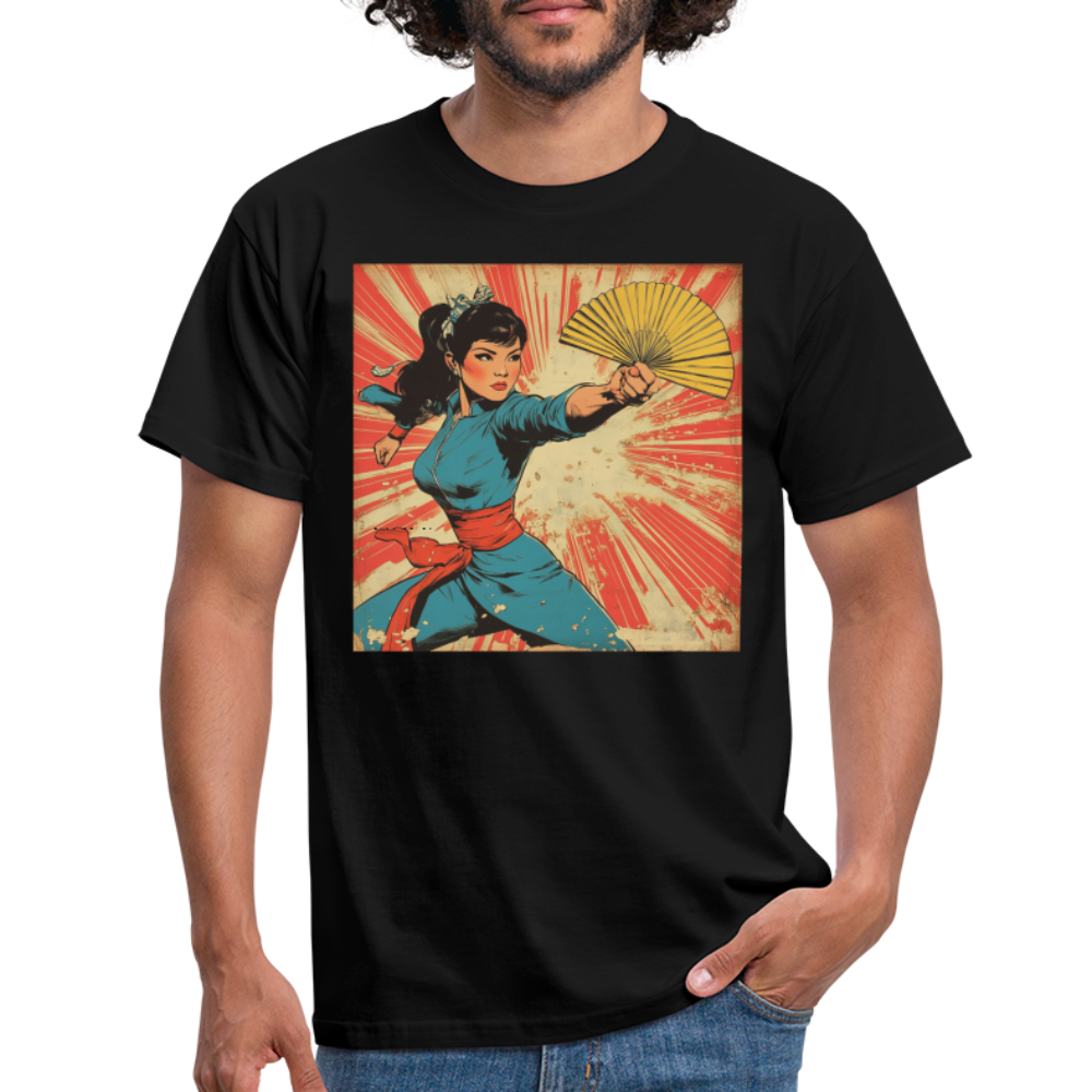 Solfjädern, T-shirt herr - svart