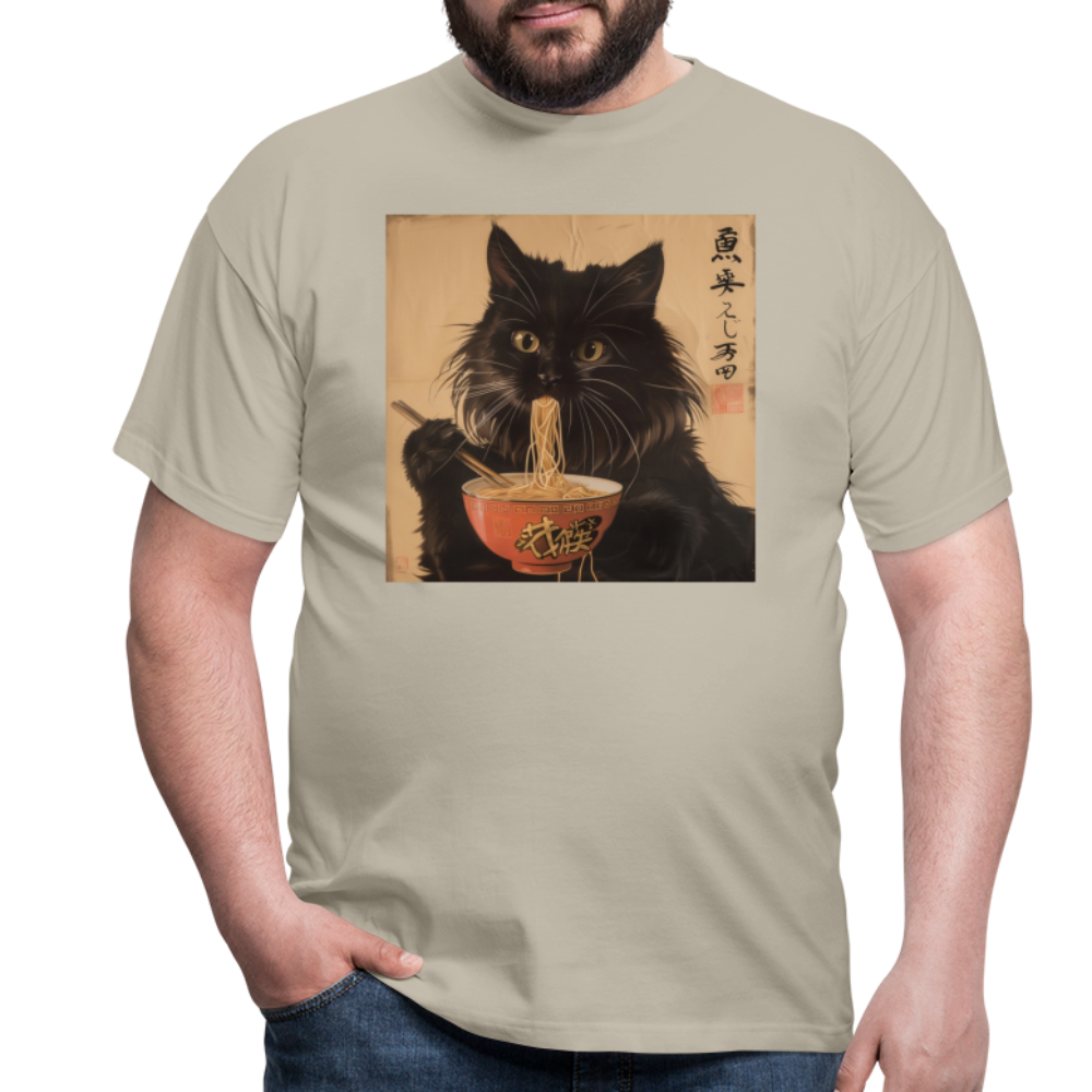 Kejsarens Katt och Ramens Hemlighet, T-shirt herr - sandbeige