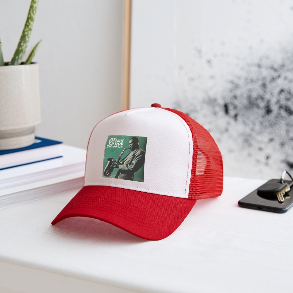 Groove in the Mind, Trucker Cap - vit/röd