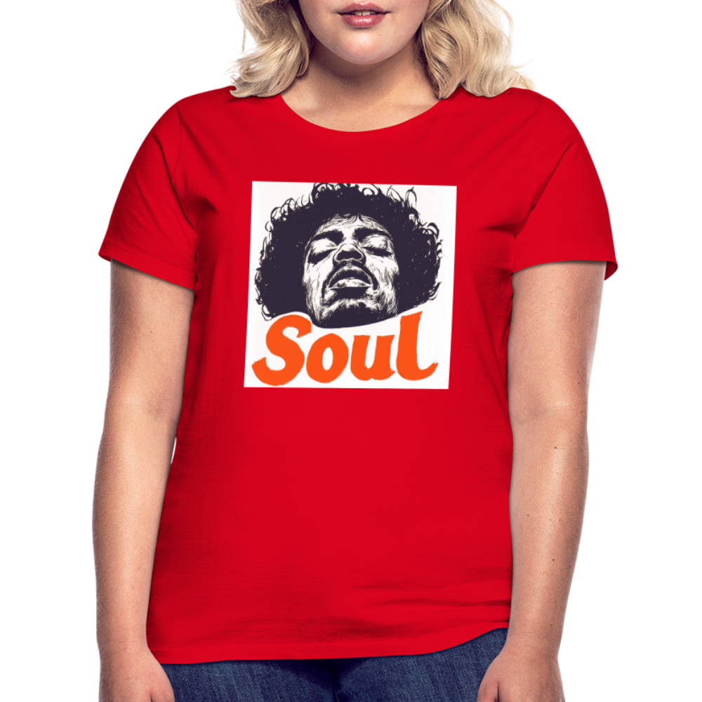 Soul, T-shirt dam - röd