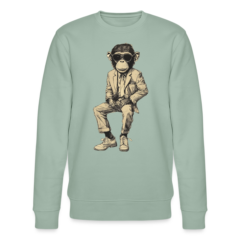 Mod Monkey, Ekologisk sweatshirt CHANGER unisex från Stanley/Stella - ljus grågrön