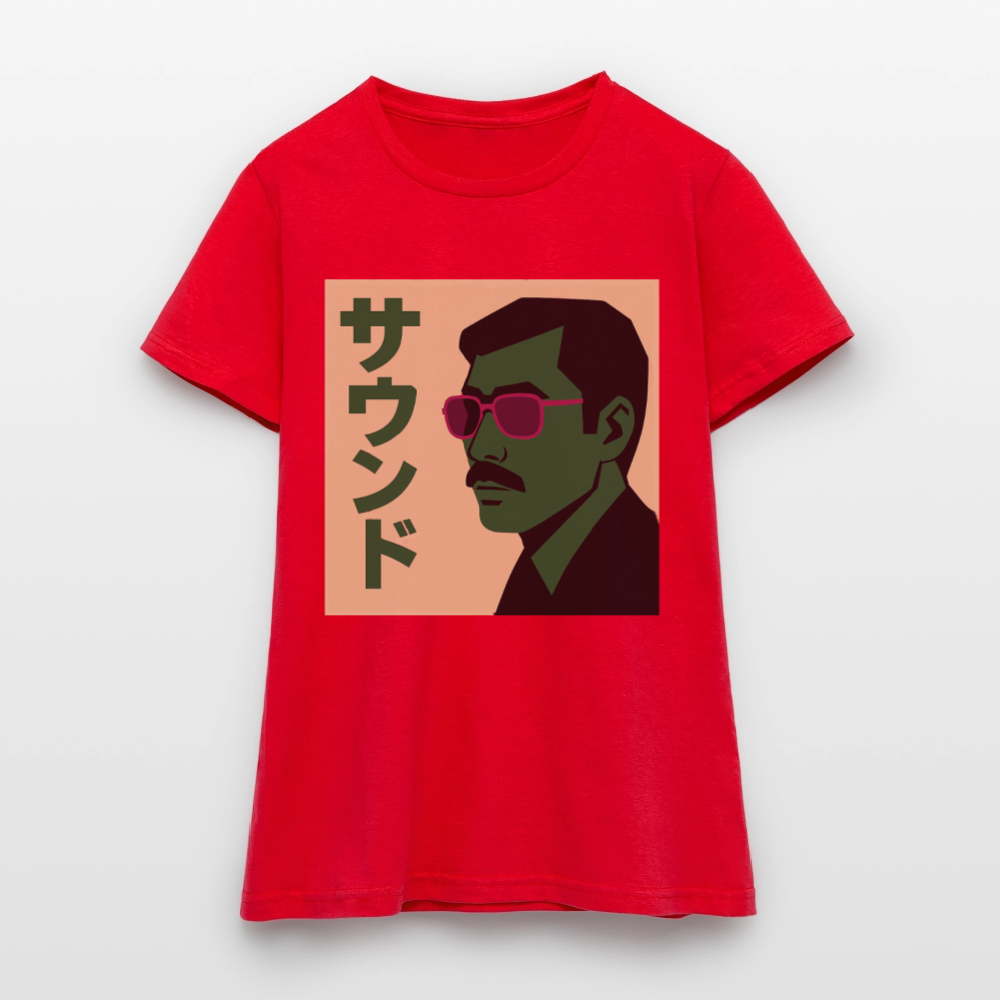 Nippon Sound, T-shirt dam - röd