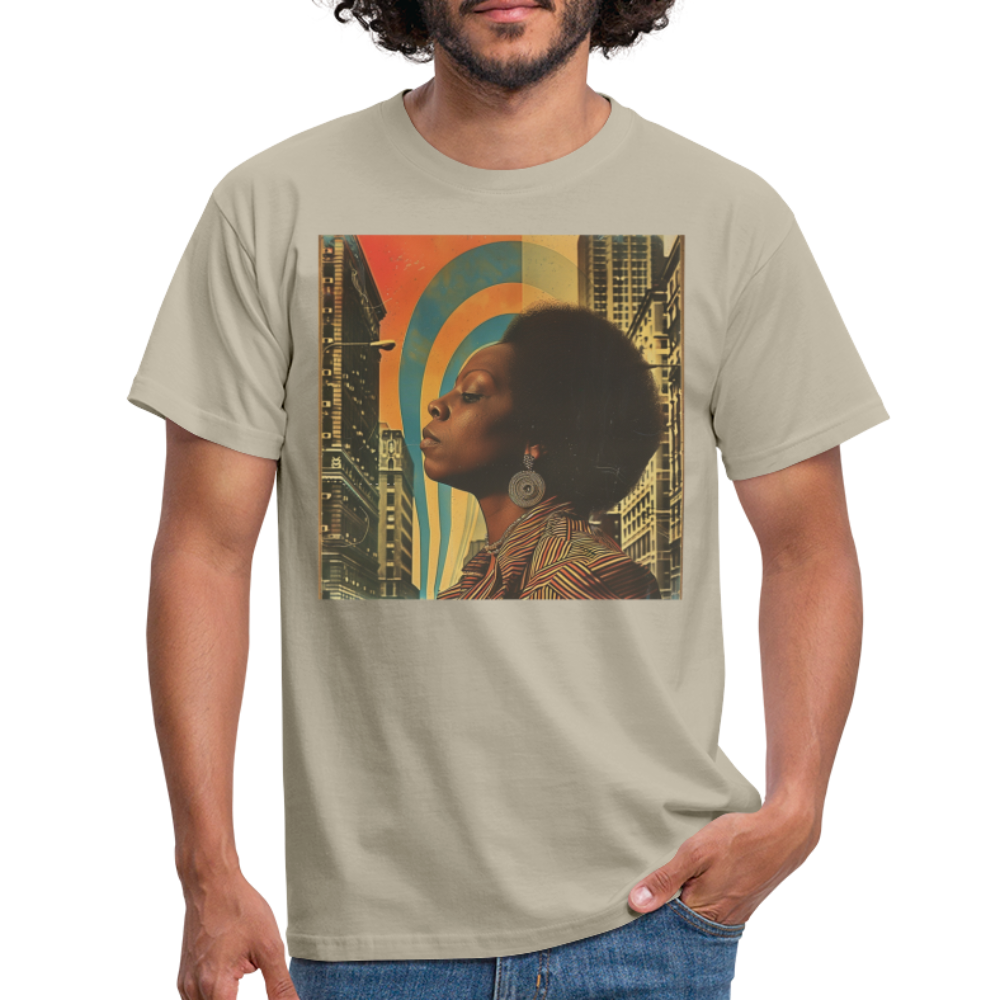 Jazz in the Moonlight, T-shirt herr - sandbeige