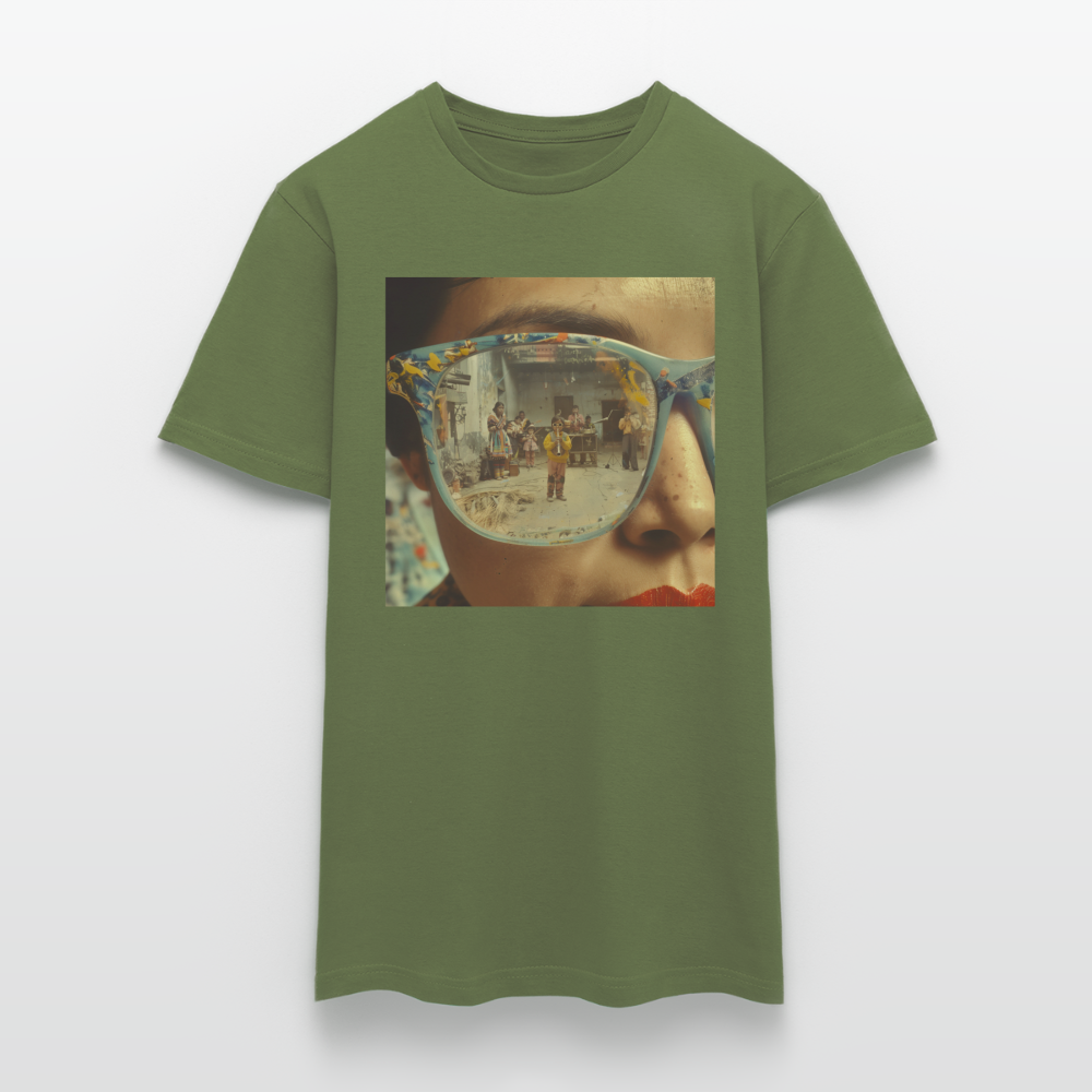 Reflektioner av Anderna, T-shirt herr - Militärgrön
