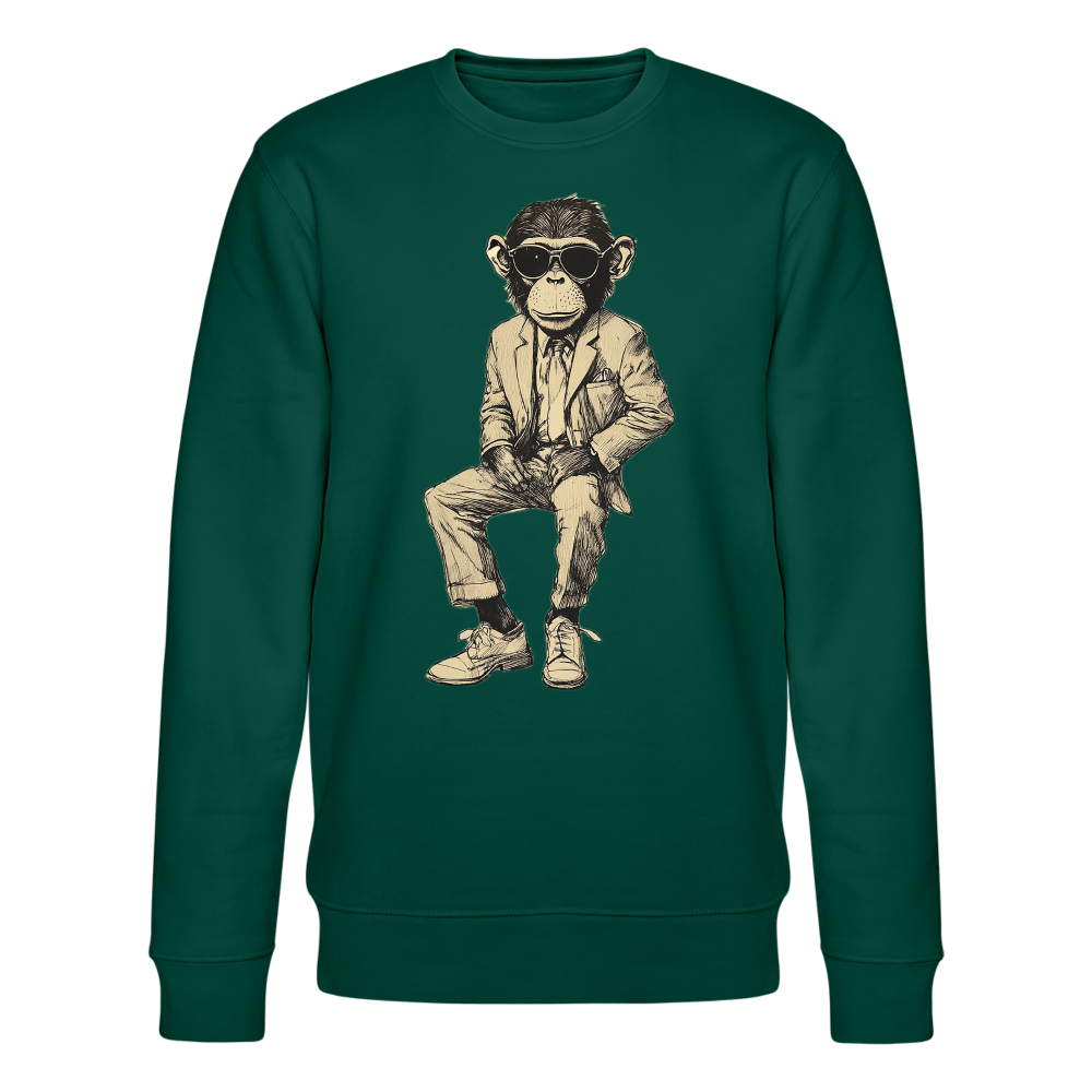 Mod Monkey, Ekologisk sweatshirt CHANGER unisex från Stanley/Stella - skogsgrön