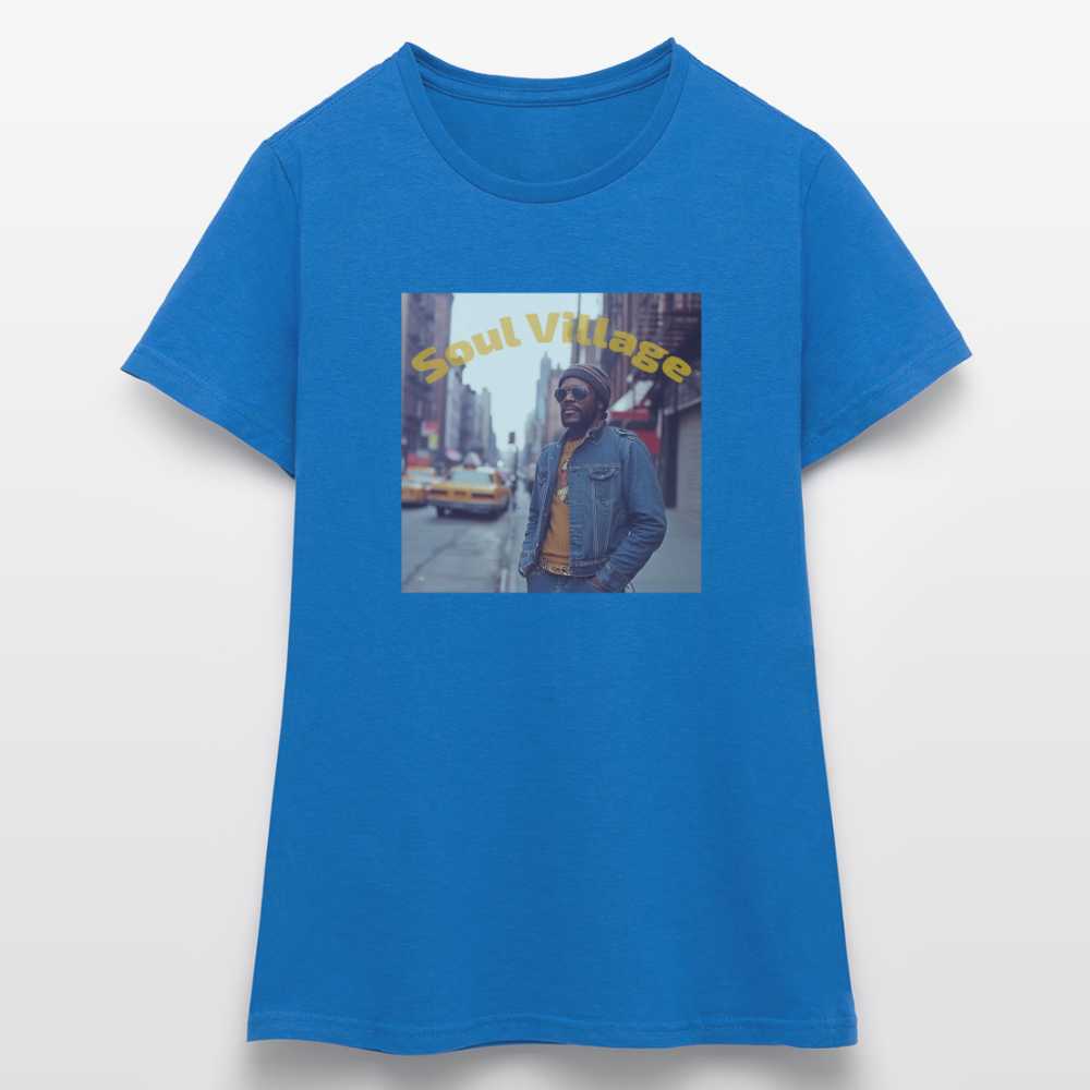 Soul Village, T-shirt dam - royalblå