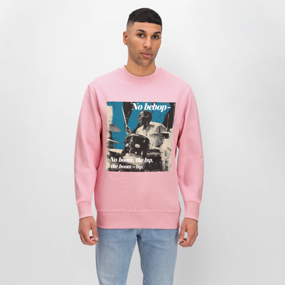 Push It Bebop, Ekologisk sweatshirt CHANGER unisex från Stanley/Stella - ljusrosa