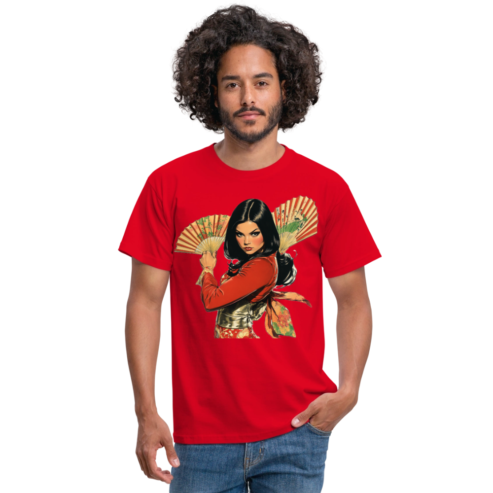 Dansen med Solfjädrar: Vindens krigare, T-shirt herr - röd