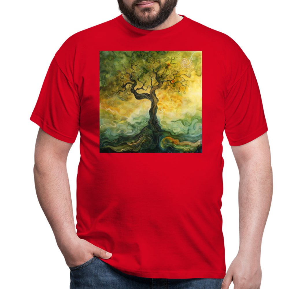 Trädets visdom, T-shirt herr - röd