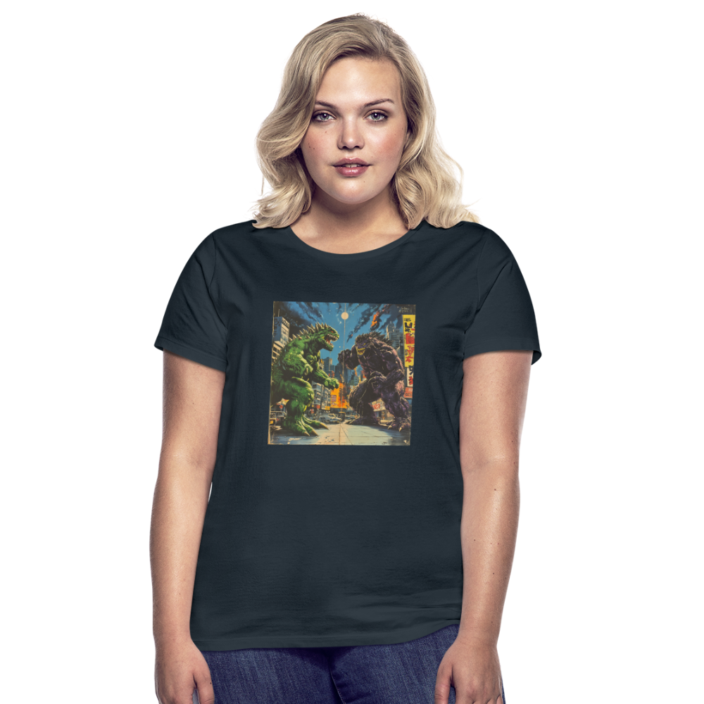 Kampen vid Solnedgången, T-shirt dam - marinblå