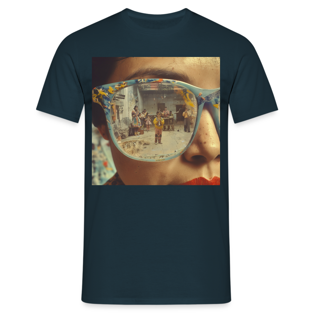 Reflektioner av Anderna, T-shirt herr - marinblå