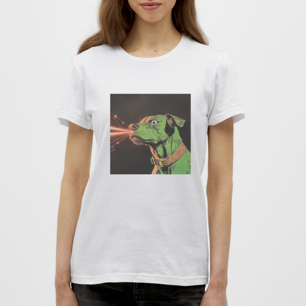 Strålhunden, T-shirt dam - vit