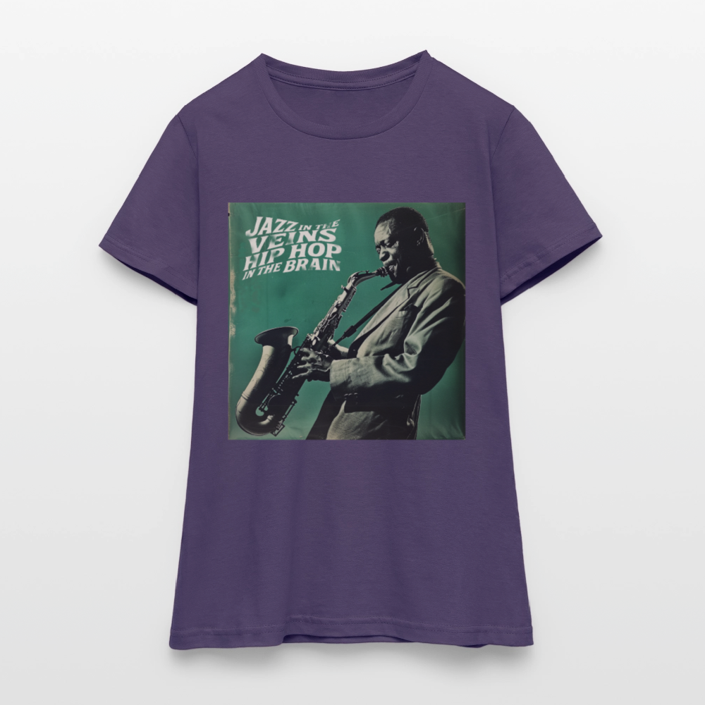 Groove in the Mind, T-shirt dam - mörklila