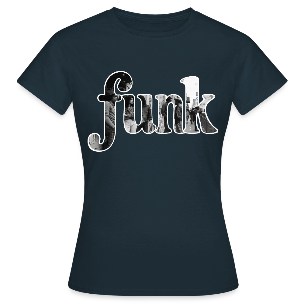 Funk Vibes, T-shirt dam - marinblå