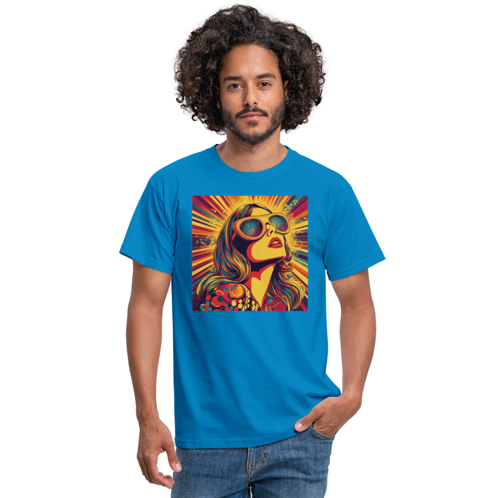 Disco Fever, T-shirt herr - kungsblå