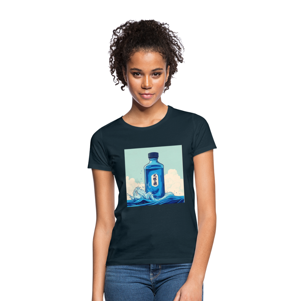 I Blått och Tystnad, T-shirt dam - marinblå