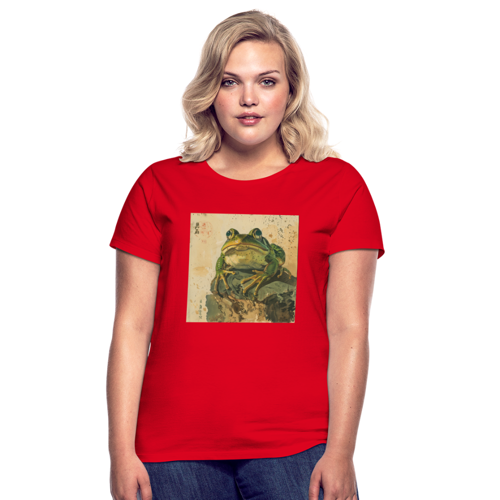 Grodan i Skymningen, T-shirt dam - röd
